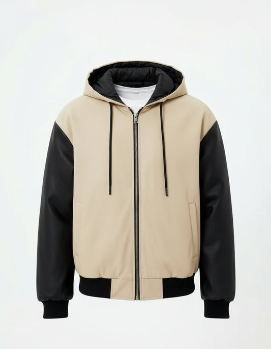 Bomber Black Hooded