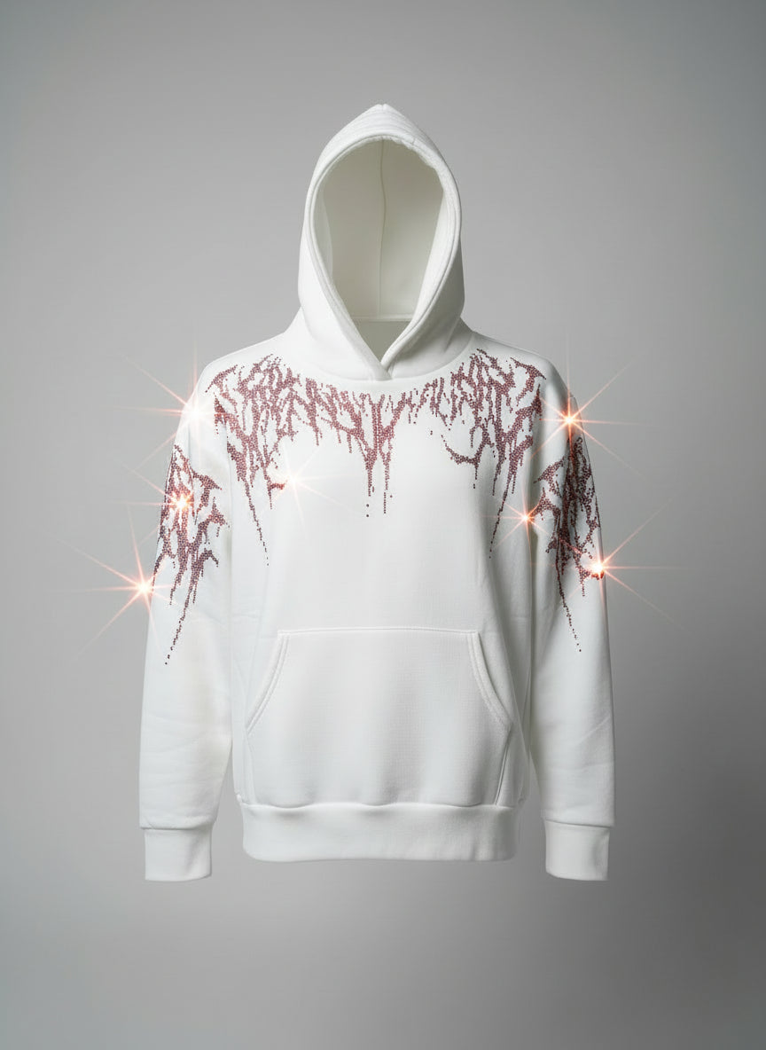 Red Glitter Hoodie