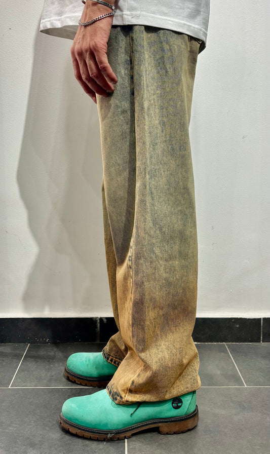 jeans baggy degradè safari