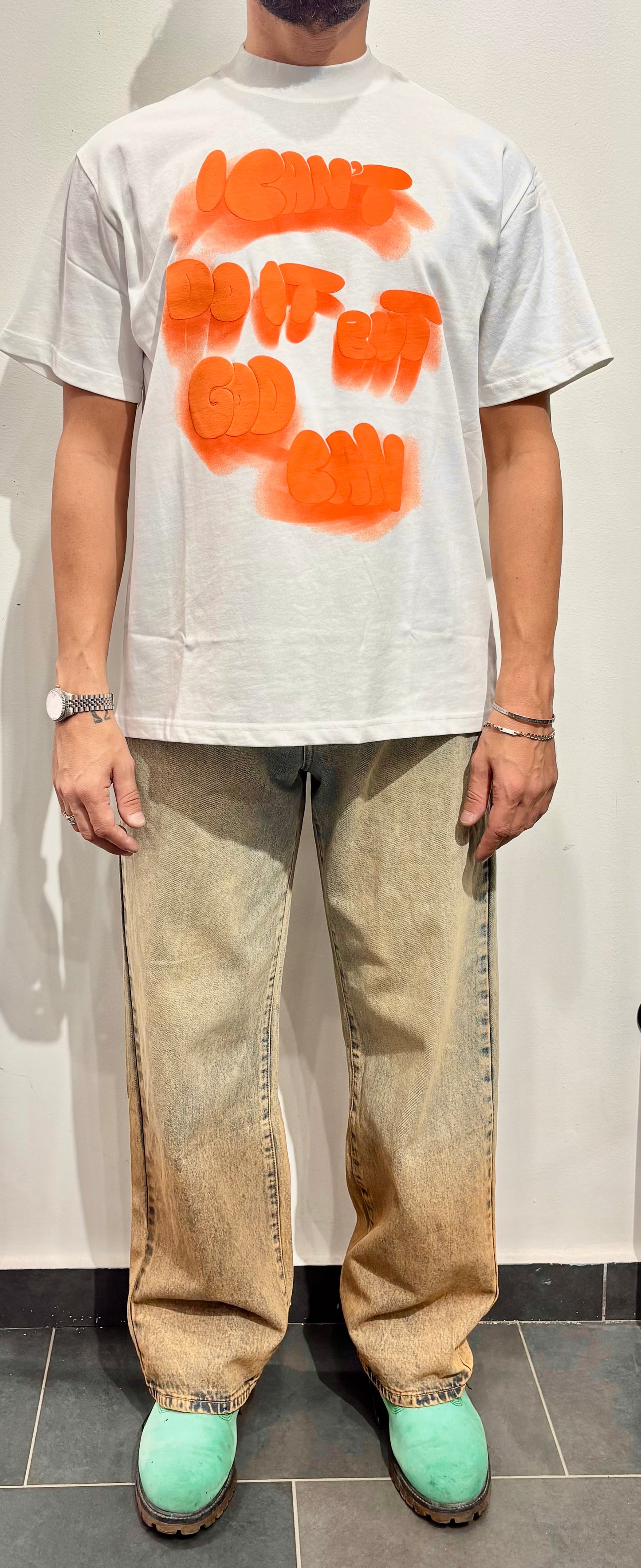 T-shirt bubble orange