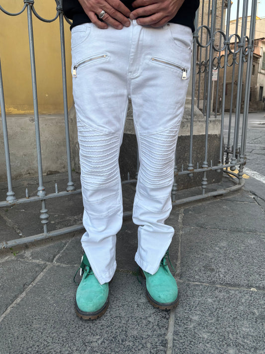 Jeans Biker zip